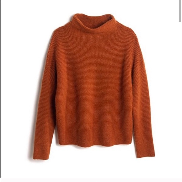 Madewell Sweaters - Madewell Southfield Mockneck Sweater in Rust